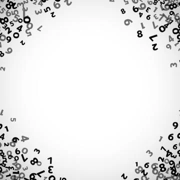 Abstract math number background. Vector illustration 스톡 일러스트