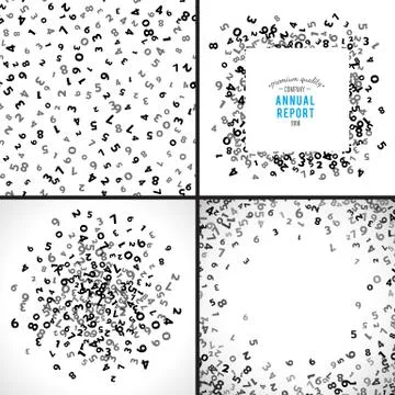 Abstract math number background. Vector illustration イラスト素材