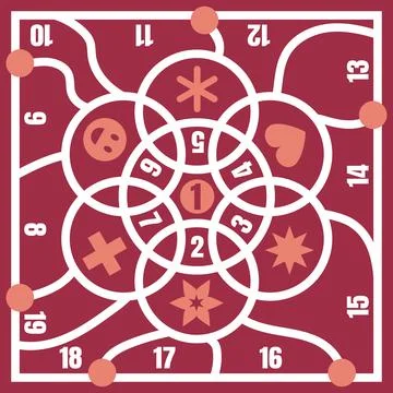 Abstract math vector tile イラスト素材