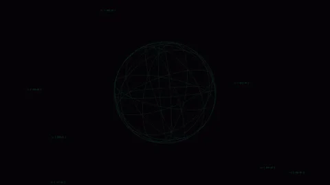 Abstract Mathematical Calculation Grid - 4K HUD Data Visualization Background Stock Footage 330693438