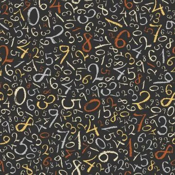 Abstract mathematics background. color figures seamless pattern. vector, eps8 Stock Illustration