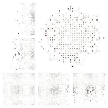 Abstract Matrix background. Brown color theme backgrounds. Gradiented geome.. Illustrazione stock