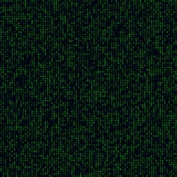 Abstract Matrix background. Green filled hexademical background. Big sized .. Stock Illustration