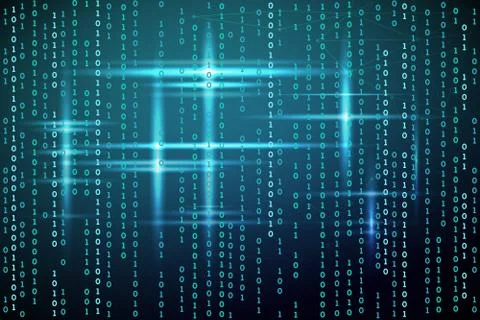 Abstract matrix background. Illustration