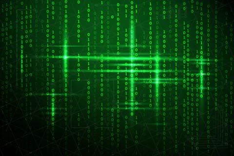 Abstract matrix background. 스톡 일러스트