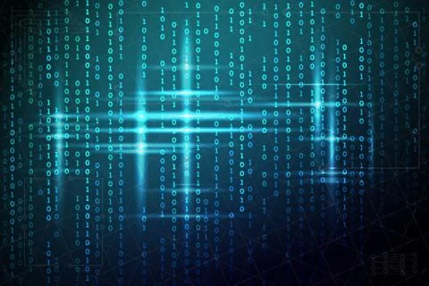 Abstract matrix background. Stock Illustration