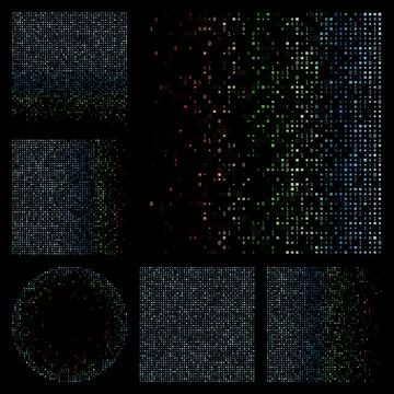 Abstract Matrix background. Multicolored color theme backgrounds. Gradiente.. Stock Illustration