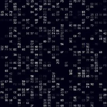 Abstract Matrix background. White sparse hexademical pairs background. Medi.. 스톡 일러스트