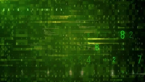 Abstract matrix cube binary numbers and network Seamless Digital background Video stock 80021172
