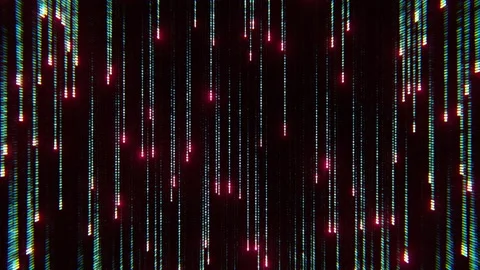 Abstract matrix effect with running lines of code. Design. Cyber reality of Stock Footage 220739741