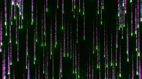 Abstract matrix effect with running lines of code. Design. Cyber reality of Stock Footage 220799112