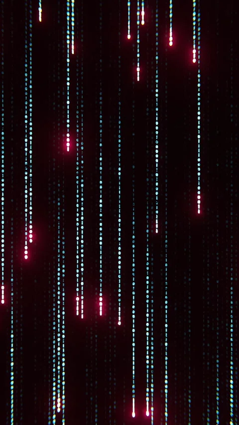 Abstract matrix effect with running lines of code. Design. Cyber reality of Stock Footage 278207915