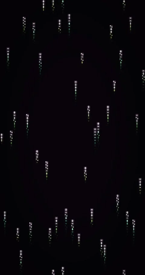 Abstract matrix gradient animated background with orchid soft colors Stock Footage 331195810
