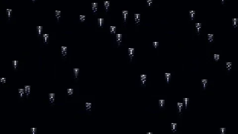 Abstract matrix gradient animated background with cobalt soft colors Stock Footage 331203121