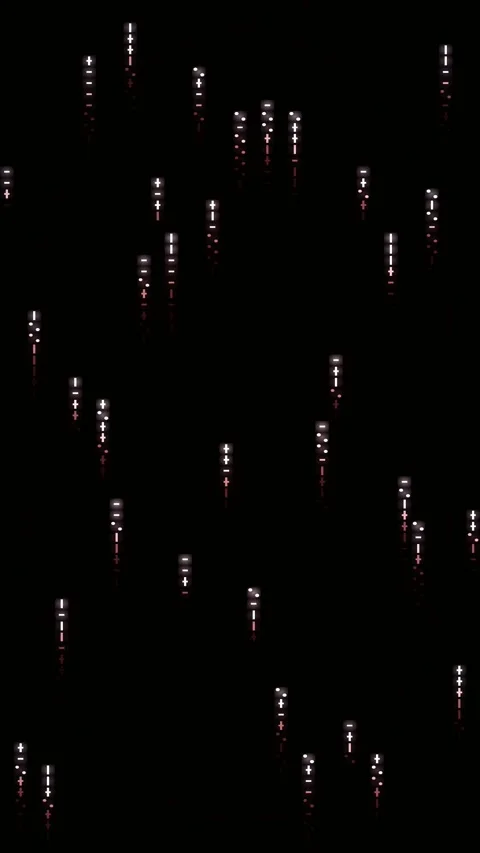 Abstract matrix gradient animated background with scarlet deep colors Stock Footage 331204630