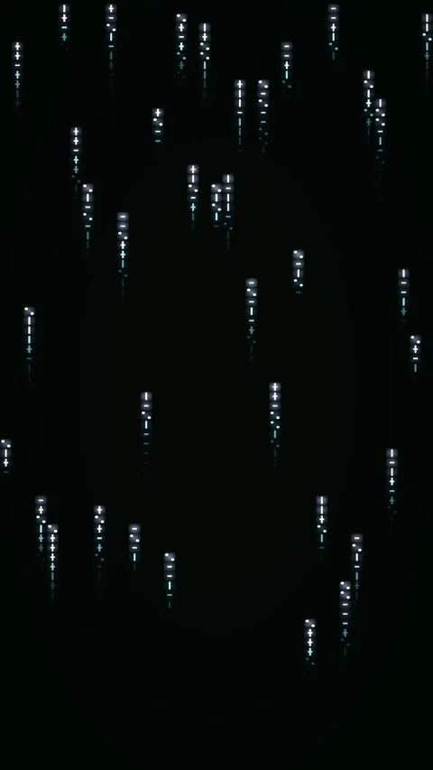 Abstract matrix gradient animated background with mint soft colors Stock Footage 331218598