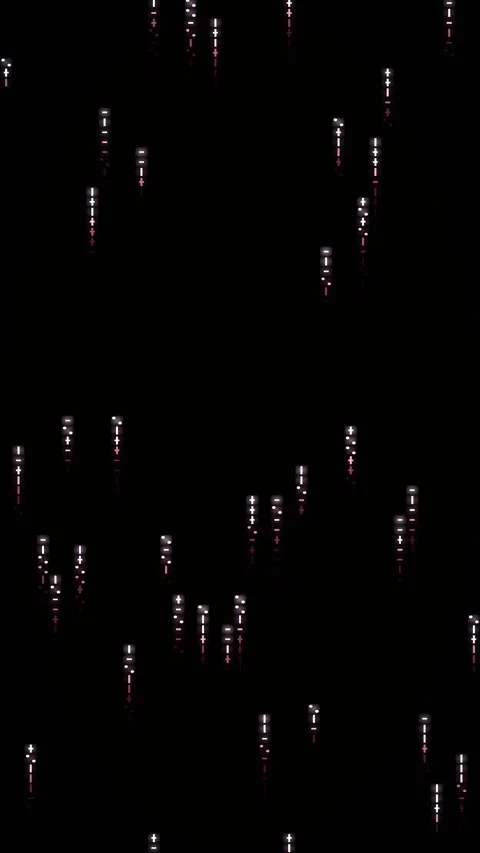 Abstract matrix gradient animated background with ruby deep colors Stock-Footage 331275196