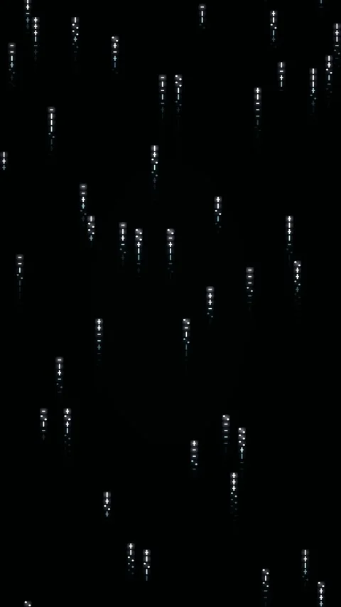 Abstract matrix gradient animated background with cyan deep colors Stock Footage 331321914