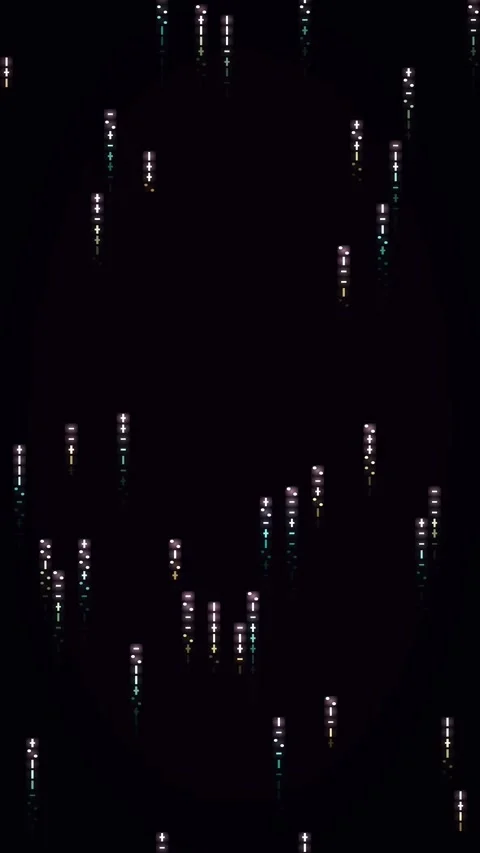 Abstract matrix gradient animated background with orchid mid colors Video stock 331533144