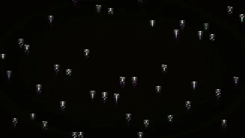 Abstract matrix gradient animated background with amber mid colors Stock Footage 331549001