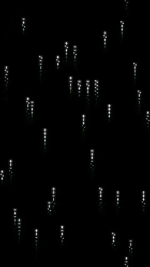 Abstract matrix gradient animated background with emerald deep colors Stock Footage 331719778