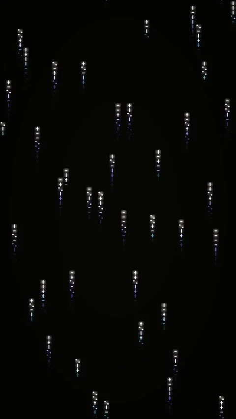Abstract matrix gradient animated background with amber soft colors Stock Footage 331819932