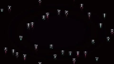 Abstract matrix gradient animated background with rose mid colors Video stock 331891758