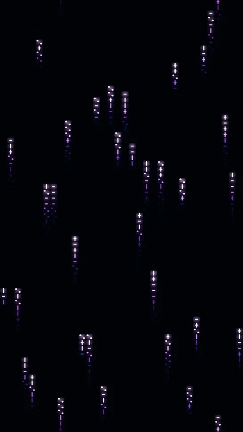 Abstract matrix gradient animated background with azure mid colors Stock Footage 332178913
