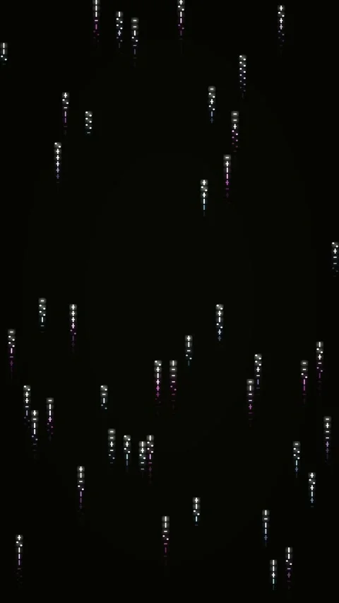 Abstract matrix gradient animated background with citrus mid colors Stock Footage 332186797