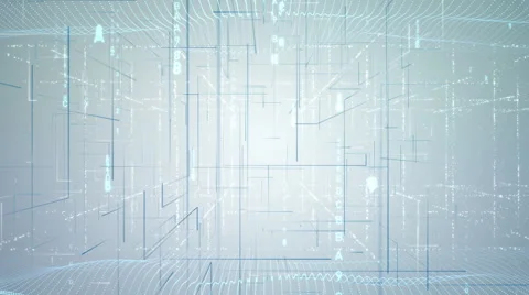 Abstract matrix network grid Stock Footage 41830476