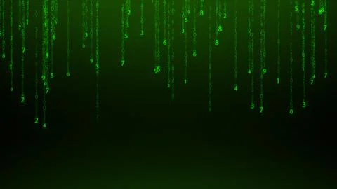 Abstract matrix numbers background. Foto stock