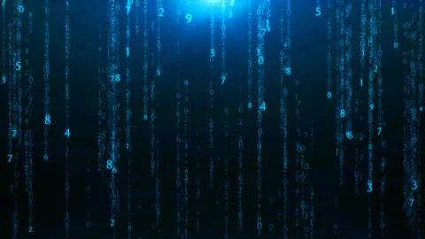 Abstract matrix numbers background. Foto stock