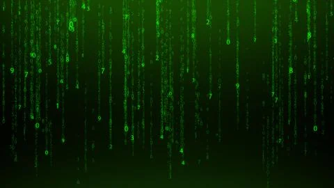 Abstract matrix numbers background. Foto stock