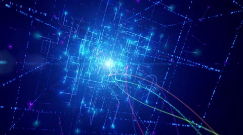 Abstract matrix source code Stock Footage 41540347