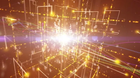 Abstract matrix source code Stock Footage 41567618