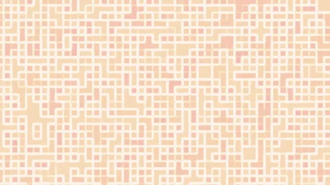 Abstract maze-like design in soft beige and pink tones Stock Footage 290326371
