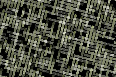 Abstract maze pattern with black and gray lines and green highlights イラスト素材