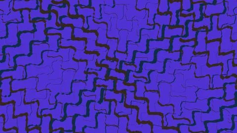 Abstract maze pattern on blue background Stock Illustration