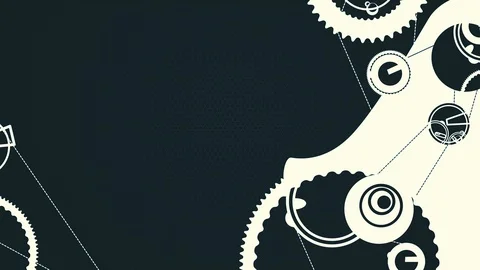 Abstract mechanic Stock Footage 121884547