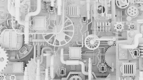 The abstract mechanism Stock Footage 62803471