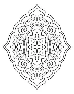 Abstract medallion for design. Stock Illustration