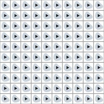 Abstract Media Player Play Icon Repeating Background Texture Stock Illustration