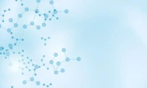 Abstract medical concept with molecule pattern background. Stock Illustration