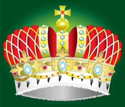 Abstract Medieval royal crown vector illustration Stock Illustration