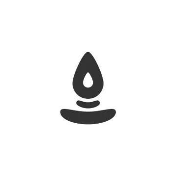 Abstract meditation stone Logo. Vector Illustration Stock Illustration