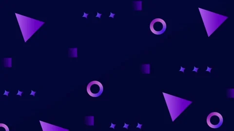 Abstract memphis, geometry background animation. Looping video animation Stock Footage 279810661
