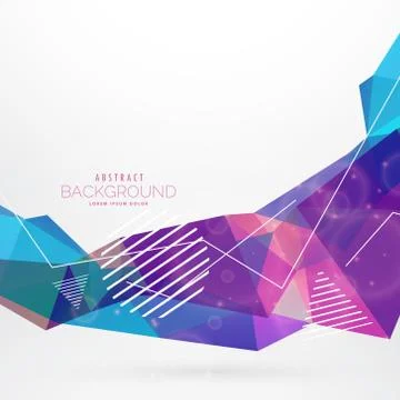 Abstract memphis style wave background Stock Illustration