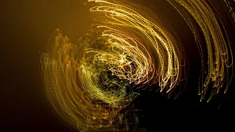 Abstract mental crazy background. Lunatic motion freeze frame of night ligh.. Stock Footage 263667036