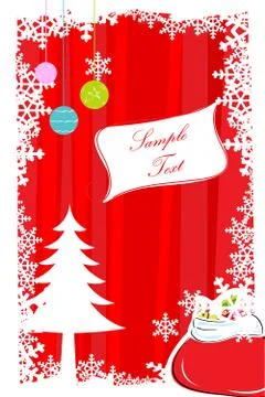 Abstract merry christmas card Stock Illustration