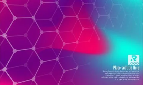 Abstract Mesh Background with polygonal mesh Stock Illustration